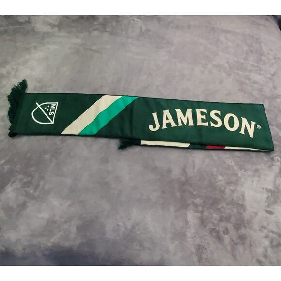 RARE Collectible Jameson Whiskey Knit Scarf - MLS Soccer Collab Green C23-8 - Picture 1 of 4